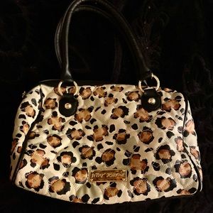 Betsy Johnson cheetah purse